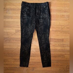 EXPRESS Snake Print Skinny Jeans